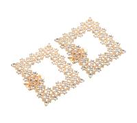 WRITWAA 1 Pair Decorative Shoe Buckles for High Heels, Removable Rhinestone Alloy Clip on Shoe Charms for Everyday Elegance and Parties, Elegant and Sl ashion Upgrade