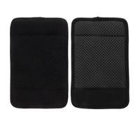 WRITWAA 1 Pair Foldable Non-Slip Wheelchair Armrest Cushion with Soft Flannel and Sponge Material, Wide Comfortable Arm Support Pads for Mobility and Walker Use, Black Colour