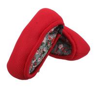 WRITWAA 1 Pair Forearm Crutch Underarm Pads with Non-slip Sponge and Cloth Material, Detachable Design for Comfortable Walking Cane Cushion Replacement in Red