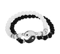 WRITWAA 1 Pair Matching Yin Yang Beaded Bracelets for Couples, Adjustable Handmade Friendship Bracelets, Valentine'S Day Gifts for Boyfriends, Cool Stuff for Men