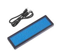 WRITWAA 1 Rechargeable LED Name Badge Programmable Name Badge Reusable Price Tag 300mah Capacity Two Wearing Methods USB Cable Included for Hotel Exhibition Use Random Color