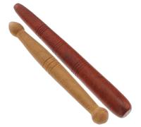 WRITWAA 1 Set 2pcs Wooden Massage Rods Foot Massager Acupuncture Point Massage Sticks for Reflexology and Skin Care