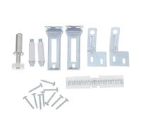 WRITWAA 1 Set Bifold Door Repair Kit, Heavy Duty Metal Pivot Bracket and Hinge Spindle Set, 3/8" Top Mount Pivot Hardware with 7/16“ Spindle Screw for Folding Closet Installation