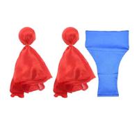 WRITWAA 1 Set Football Referee Accessories Set: 1 Throw Down Single Bean Bag 2 Red Penalty Flags for Soccer Referee Umpire Coaches