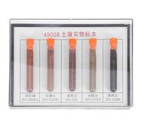 WRITWAA 1 set Sample Soil in Bottles - Laboratory Soil Samples for Environmental Studies Kids Science Miniature Real Specimen for Experiment Collection