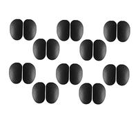 WRITWAA 10 Pairs Nose Brake Accessories Glasses Accessories for Eyeglasses Nose Pad Pads Behind The Ear Eyewear Cushions Eye Glasses Nose Pads Soft Sunglasses Nose Grips Silica Gel Black
