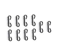 WRITWAA 10 Pcs Black Plastic Fingernail Scrubber Nail Cleaning Brushes Manicure Dust Removal Tools Small Size for Precise Nail Art and Hand Care