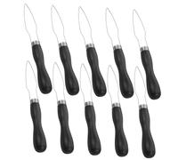 WRITWAA 10 Pcs Button Fastener Tool Kit for Seniors Hands with Ergonomic Handle One-Handed Dressing Aid for Shirts Pants Dresses Stainless Steel Plastic Construction