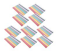 WRITWAA 10 Sheets Round Dot Labels Self Adhesive Paper Stickers Versatile Application and Easy to Peel for School and Reminders Random Color