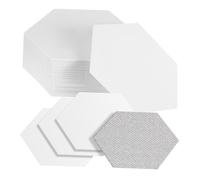 WRITWAA 100 Pcs Hexagon Quilting Paper Templates Coated for Sewing and Patchwork DIY Crafting Beginners Pattern Paper Piecing Stencils Safe Lightweight Quilting Accessories
