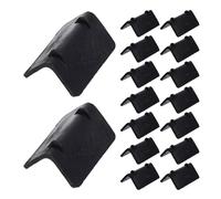 WRITWAA 100 Pcs Plastic Cargo Corner Guards Packaging Edge Protectors Black Stackable Strap Corner Protector to Prevent Damage during Transportation for Moving and Shipping