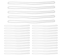 WRITWAA 100 Pcs PVC Soft Luggage Tag Loops Comfortable Feel, Sturdy Luggage Tag Straps for Travel and Cruise Suitcases