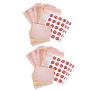 WRITWAA 100 Sets Vintage Stationery Set Stationery Writing Papers with Matching Envelopes Old Looking Stationary Kit for Writing Letters and Invitations