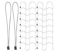 WRITWAA 1000pcs Hang Tag String: Price Tag String Loop Fastener Fast Fasteners - Snap Lock Ties for Clothing Luggage Shoes Garment Crafts Black