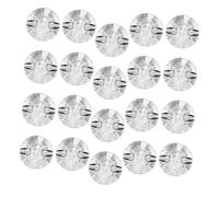 WRITWAA 100pcs Acrylic Crystal Rhinestone Buttons for DIY Sofa Bed Headboard Craft Sparkling Embellishments Safe Edgeless Design White Decorative Sew Buttons