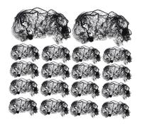 WRITWAA 100pcs Black Invisible Hair Nets for Women Elastic Edge Fine Mesh Bun Covers for Ballet Hair Buns Updos Dance Food Service Reusable Secure Fit Hairstyling Accessories