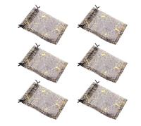 WRITWAA 100pcs Black Organza Halloween Drawstring Bags Reusable Candy Pouches with Festive Pattern Design for Party and Jewelry Storage