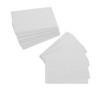 WRITWAA 100pcs Blank Kraft Cards White Thick Card Stock Note Aesthetic Blanks for Invitations DIY Word Name Number Cue Plain Tags Sign