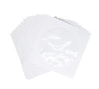 WRITWAA 100pcs Cd Sleeves - DVD Sleeves Envelopes Holders with Window Cut Out and Flap - Disc Storage Organizer Bag Paper CD Holder for Protection Against Scratching, Dust