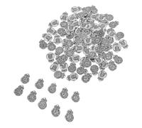 WRITWAA 100pcs Chinese Five Element Jewelry Charms Mixed Metal Pendants for Necklace Bracelet Earring Making DIY Crafts Retro Style Versatile Accessories