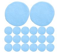 WRITWAA 100pcs Compressed Facial Sponge, Facial Sponge for Cleansing Makeup Removal, Disposable Wash Pads for Women Men, Portable Beauty Tool (Blue)