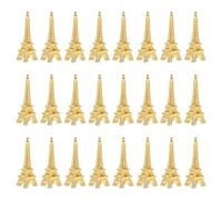 WRITWAA 100pcs Eiffel Tower Ornament Vintage Tower Pendant Necklace Charm Lightweight Alloy Golden Vintage Elegant Pendant for DIY Bracelet Making