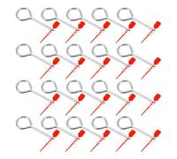 WRITWAA 100pcs Fire Extinguisher Lock Pins with Plastic Seal Tags Metal Pull Pins Fire Extinguisher Accessories for Safety and Compliance