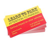WRITWAA 100pcs Funny Bad Parking Cards with Humorous Graphics and Bold Warning Text Novelty Violation Tickets for Private Driveways Commercial and Community Parking Lots Multipurpose Prank