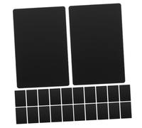 WRITWAA 100Pcs Metal Business Cards for Engraving Blank Aluminum Alloy Name Cards Black Matte Finish Thick Metal for Custom Text and Pattern Printing Portable and Scratch-Resistant