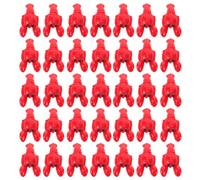 WRITWAA 100pcs Mini Resin Lobster Figurine: Tiny Crawfish Models, Fake Sea Creature for Early Education, Teaching Aids, Boil Party Photo Props, Tabletop Decor