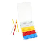 WRITWAA 100pcs Plastic Counting Sticks for Math Classroom Supplies, Multipurpose Number Cognition Learning, 7.8cm Colourful Rods for Creative Models and Homeschool Activities