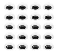 WRITWAA 100pcs Self Adhesive Googly Eyes Moving Eyes for DIY Hand Puppet Doll Making for Craft Projects Durable Plastic Material