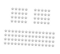 WRITWAA 100pcs Small Five-pointed Star Pins Alloy Star Badges Fashionable Pins for Clothes Accessories for Veterans Day and Memorial Day Occasions