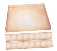 WRITWAA 100pcs Vintage Double-Sided Antique Writing Paper Set Smooth Surface for Diaries Handwritten Letters Scrapbooking and DIY Crafts with Sturdy Texture