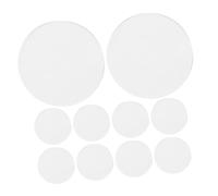 WRITWAA 10pcs 42mm Double Convex Optical Lens Set Magnifying Lens Physics Teaching Science Experiment Laboratory Biconvex Lenses for