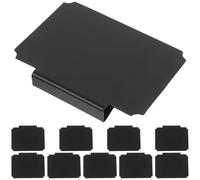 WRITWAA 10pcs Basket Clip Labels Removable PVC Clips Chalkboard Label Holder for Storage Bins Organizing Cubes