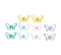 WRITWAA 10pcs Butterfly Hair Clips Set Acrylic Hair Claw Clips for Women Fashion Elegant for Girls