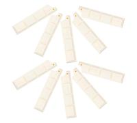 WRITWAA 10pcs Chocolate Ballpoint Pen with Cartoon Chocolate Shape, White Plastic Material, Decorative Element and Effortless Writing for Desk Accessories and Classroom Use, Back to School