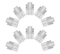 WRITWAA 10pcs Drywall Repair Clips for 1/2 and 5/8 Inch Sheetrock, Stainless Steel Backing Clips with Screws for Wall Repair and Renovations, Quick Wallboard Clamping and Fix Cracks