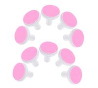 WRITWAA 10pcs Electric Nail File Replacement Pads Nail Grinding Tool Bits Pink Compatible for Adult Drill Trimmer Accessories