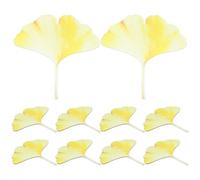 WRITWAA 10pcs Elegant Leaf-Shaped Bookmarks Made of Acrylic, Lightweight and Portable Ginkgo Page Markers for Diaries and Books, Graduation Bookmark Presents and Back to School Party