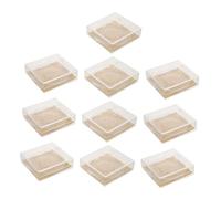 WRITWAA 10pcs Eyelash Container with Trays Portable Lash Extension Organizer with Lid Dustproof False Lash Storage Box for Women and Matte Gold Compact Makeup Organizer