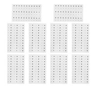 WRITWAA 10pcs Fake Mole Stickers 5.7x9.7cm Halloween Face Makeup Accessories Temporary Beauty Spot Decals for Party Festival Adult Mardi Gras Makeup