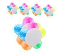 WRITWAA 10pcs Flower Petals Highlighter Pens Ergonomic Grip Fluorescent Marker with Vibrant Colors Watercolor Study Highlighters for School Office and Scrapbooking