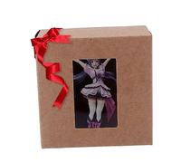 WRITWAA 10pcs Lid Boxes Visual Window Paper Boxes for Gifts Easy Folded Design Wrapping Carton
