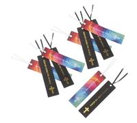 WRITWAA 10pcs Lightweight Paper Bible Bookmarks with Precise Book Marks for Men and Women, for Bible Study and Church Gatherings, Christian Ribbon Page Markers