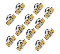 WRITWAA 10pcs Metal Soccer Enamel Pins Brooches for 2026 Football Cup, Practical Sport Souvenir Badges for Daily Use and Decoration, Exclusive Event Winner Prize Accessories