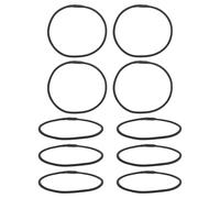 WRITWAA 10pcs Microphone Shock Mount Rubber Bands Elastic Mic Holder Rings Noise Reduction Anti-vibration Design Compatible with Condenser Microphone Stands