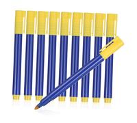 WRITWAA 10pcs Money Detector Pen Water-Based Ink Fade-Resistant Markers for Accurate Cash Verification Ergonomic Grip for Business and Personal Use