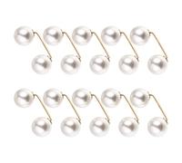 WRITWAA 10pcs Pant Cuff Brooch Pearl Safety Pins Versatile Use Decoration Alloy Imitation Pearl Luxurious Classy Refined Accessory for Women Daily Wedding